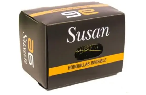 Asuer Horquilla Invisible Mini Negro Susan 800uds